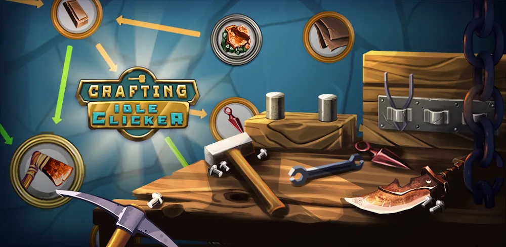 Crafting Idle Clicker MOD APK Cover