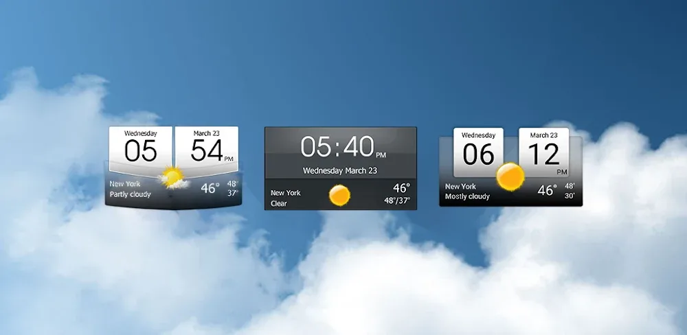 Digital Clock & World Weather MOD APK Cover