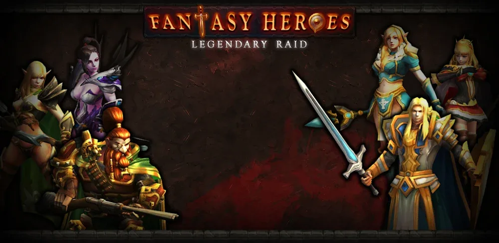 Fantasy Heroes: Epic Raid RPG MOD APK Cover