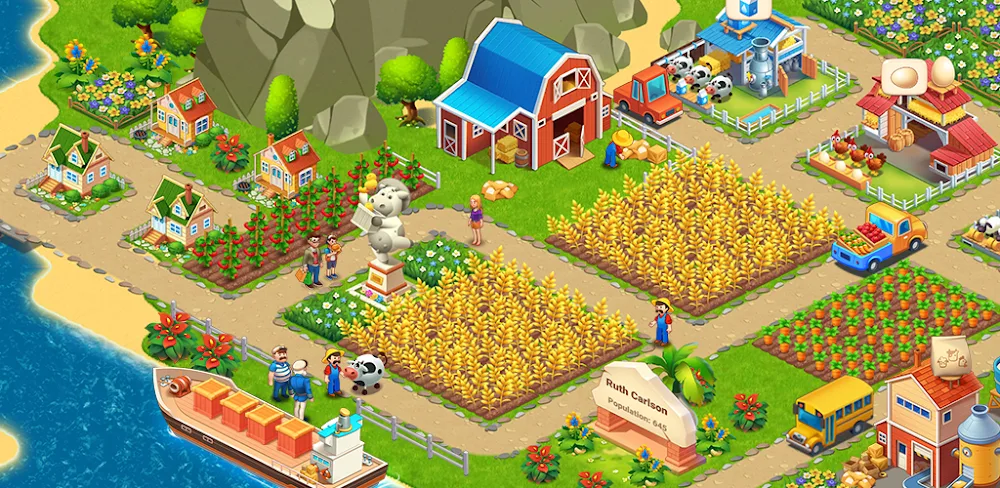 Farm City: Farming & City Building MOD APK Cover