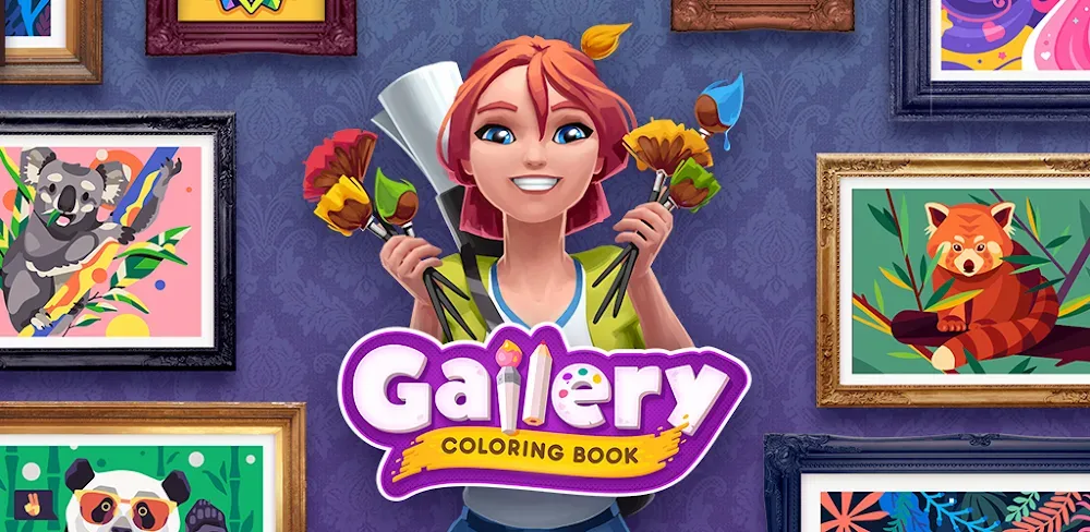 Gallery: Coloring Book & Decor MOD APK Cover