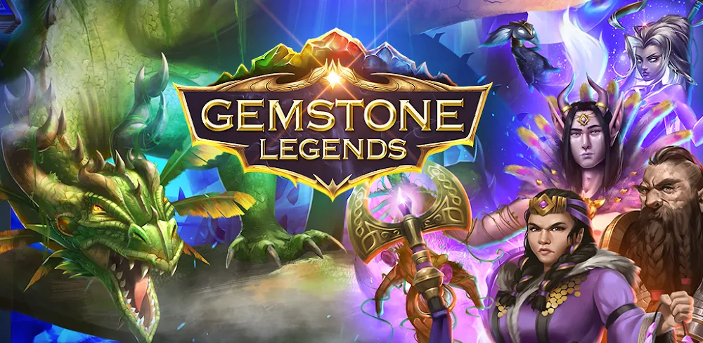 Gemstone Legends: RPG games MOD APK Cover