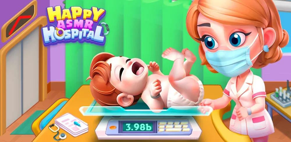 Happy ASMR Hospital MOD APK Cover