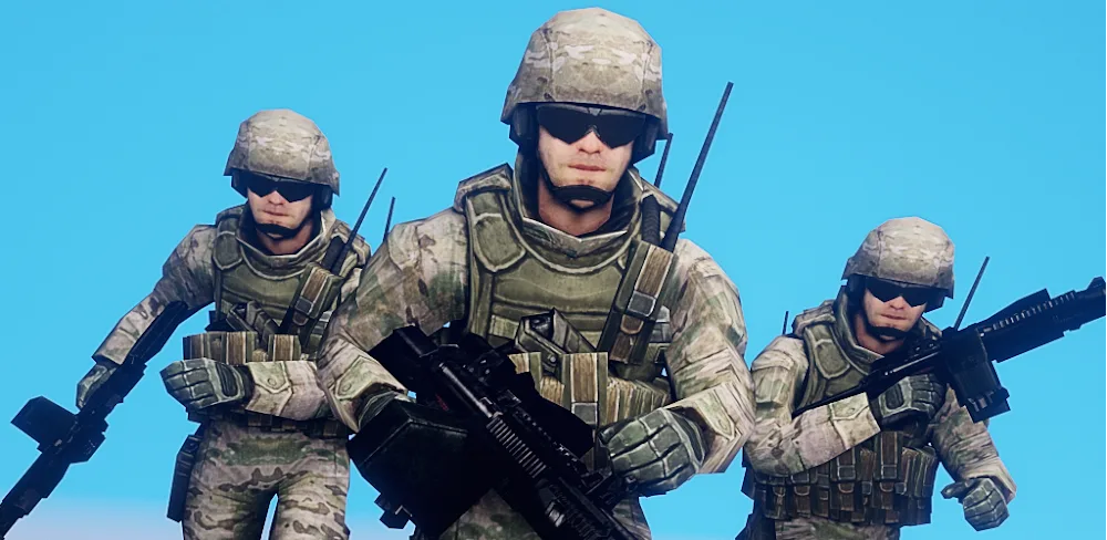 Infantry Attack: War 3D FPS MOD APK Cover