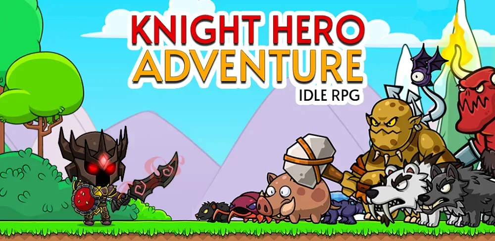 Knight Hero Adventure idle RPG MOD APK Cover