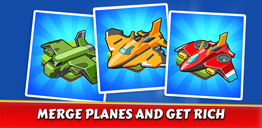 Merge Planes Idle Plane Game ** MOD APK Cover