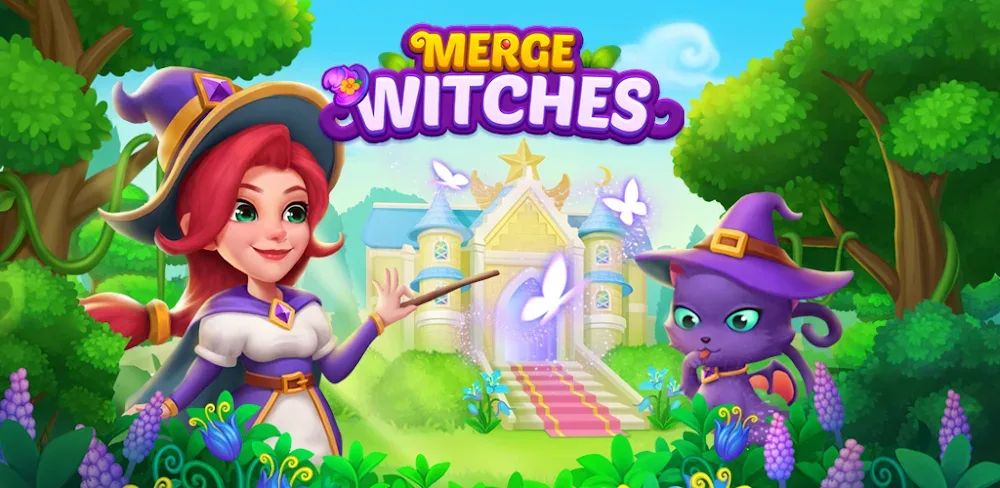 Merge Witches-Match Puzzles MOD APK Cover