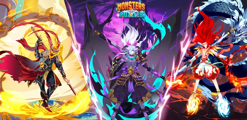 Monsters & Puzzles: God Battle MOD APK Cover