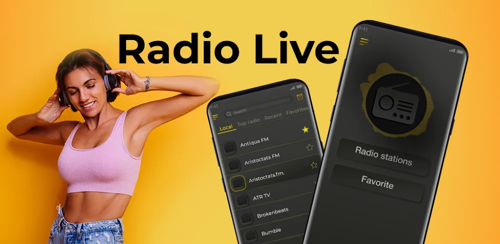 LIVE Radio MOD APK Cover