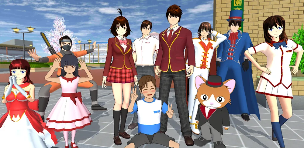 SAKURA School Simulator MOD APK Cover