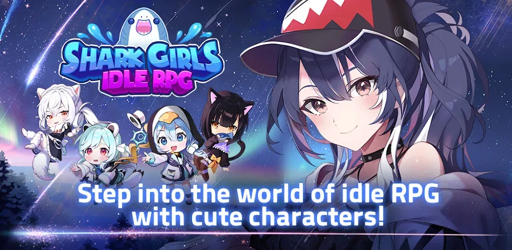 SHARK GIRLS : IDLE RPG MOD APK Cover