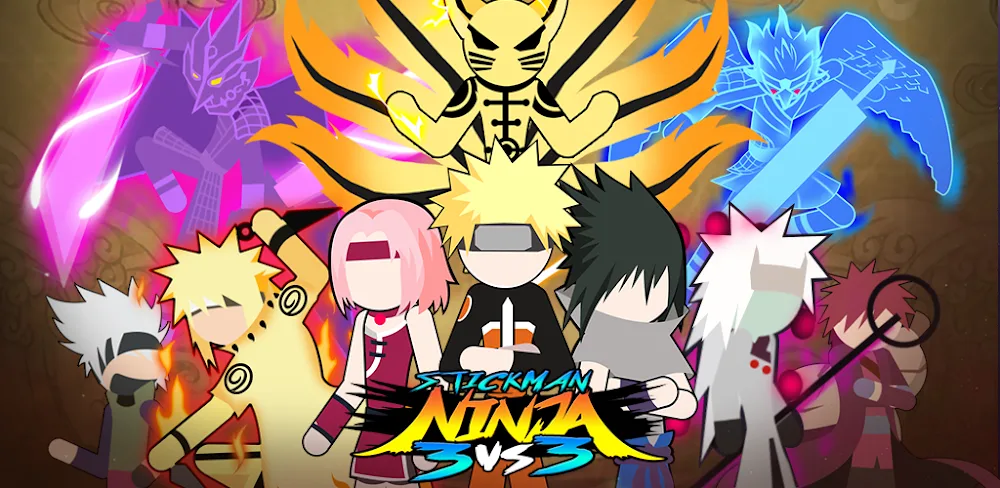 Stickman Ninja – 3v3 Battle Arena MOD APK Cover