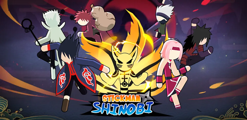 Stickman Shinobi Fighting MOD APK Cover