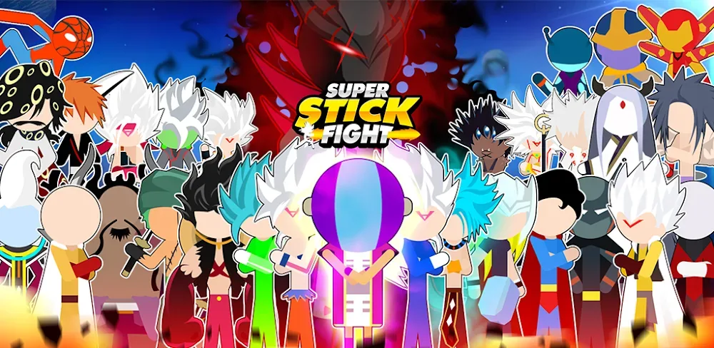 Super Stick Fight AllStar Hero MOD APK Cover