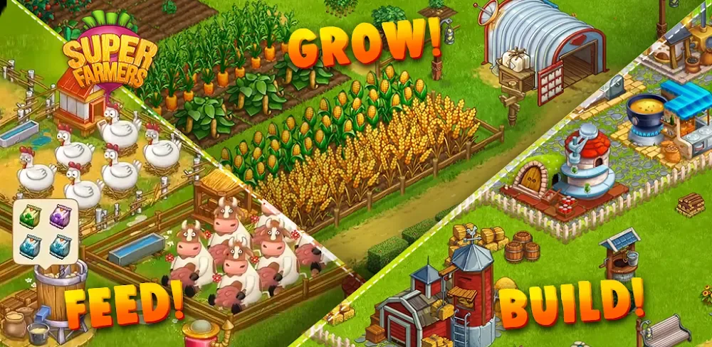 Superfarmers: Superhero Farm MOD APK Cover