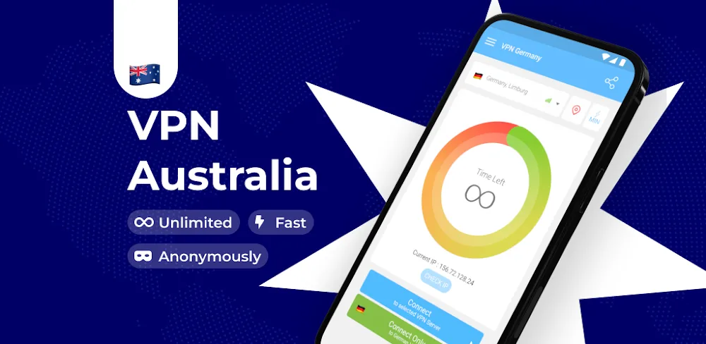 VPN Australia: Unlimited Proxy MOD APK Cover