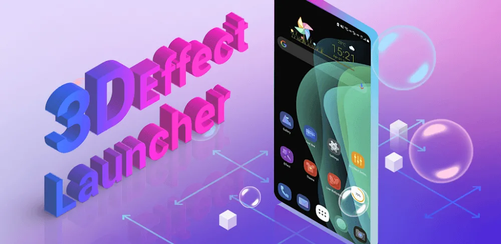 3D Effect Launcher, Cool Live MOD APK Cover