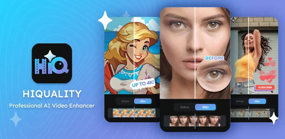 AI Video Enhancer – HiQuality MOD APK Cover