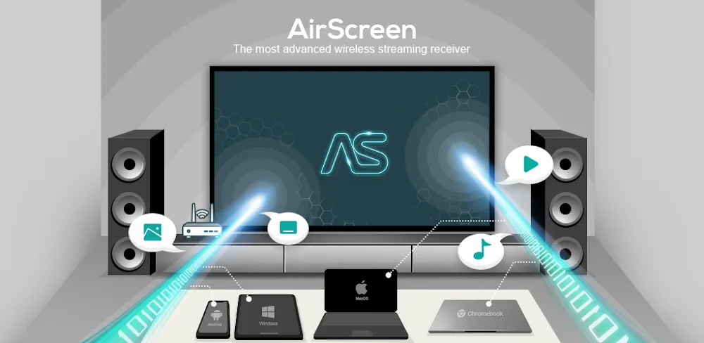 AirScreen – AirPlay & Cast MOD APK Cover