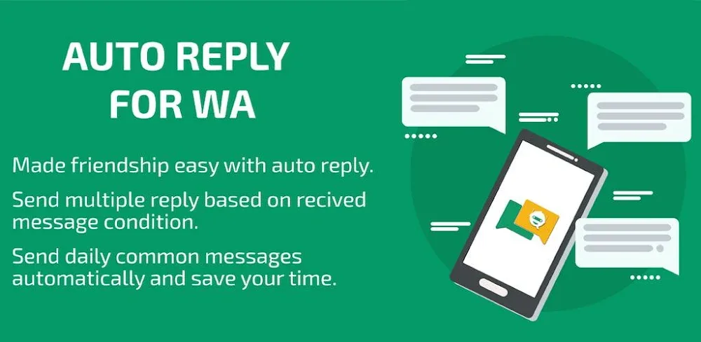 Auto Reply Chat Bot MOD APK Cover