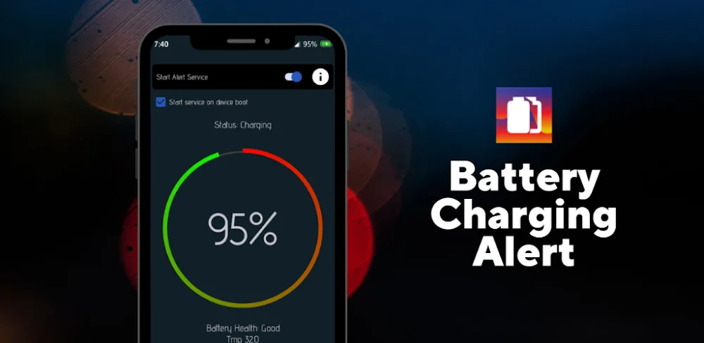 Battery Alert-Overcharge Alert MOD APK Cover