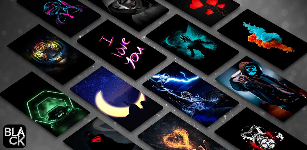 Black Wallpapers in HD, 4K MOD APK Cover