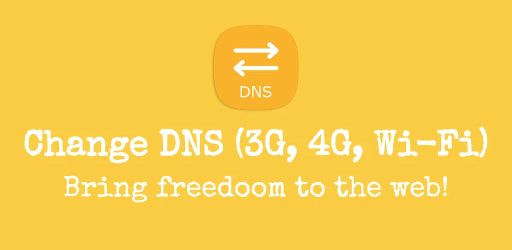 Change DNS (No Root 3G/Wifi) MOD APK Cover