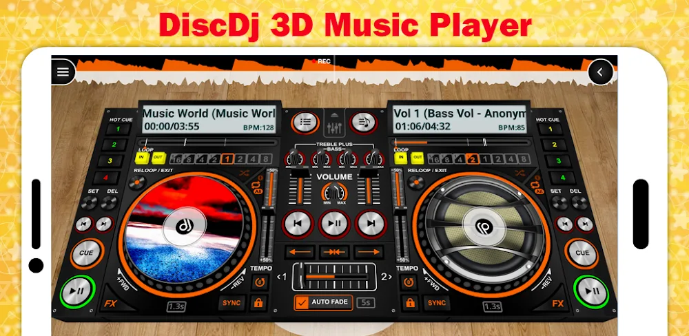 DiscDj 3D Music Player – 3D Dj MOD APK Cover