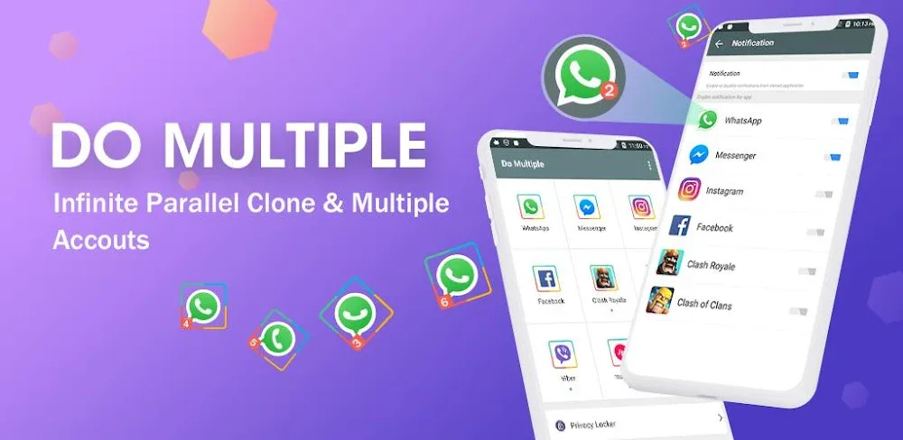 DO Multiple Accounts & Clone MOD APK Cover