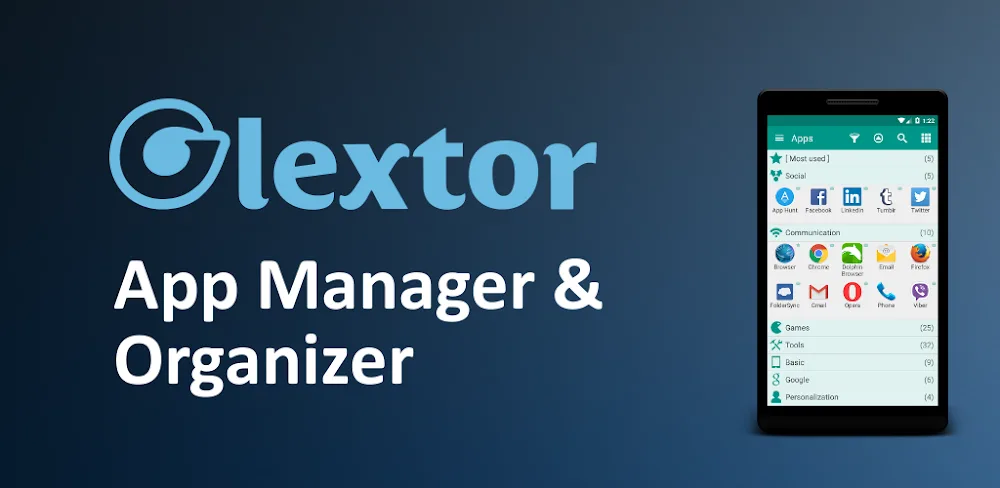 Glextor App Folder Organizer MOD APK Cover