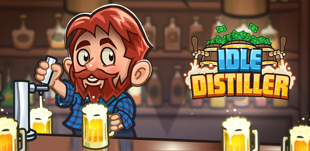 Idle Distiller Tycoon MOD APK Cover