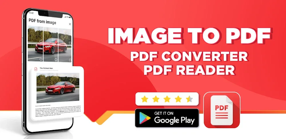 Image to PDF: PDF Converter MOD APK Cover