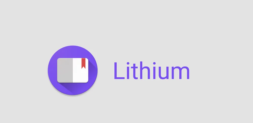 Lithium: EPUB Reader MOD APK Cover