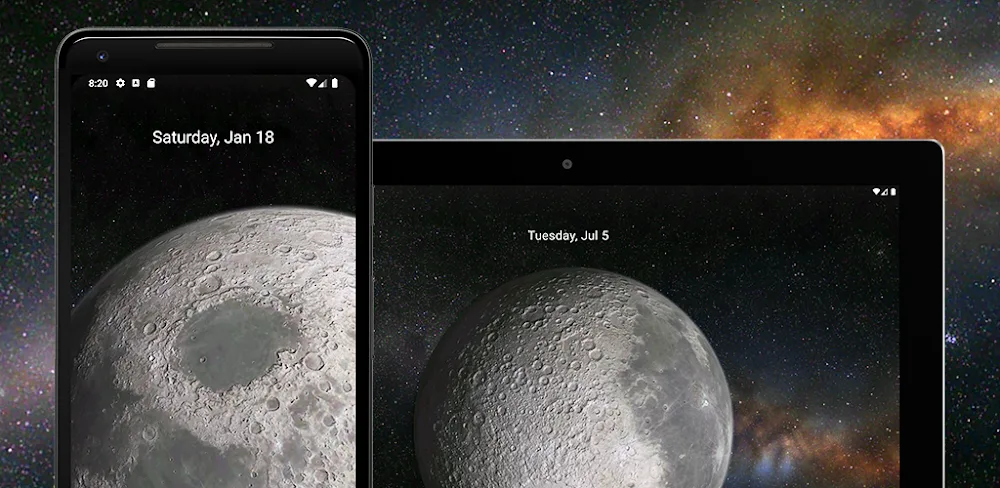 Moon 3D Live Wallpaper MOD APK Cover