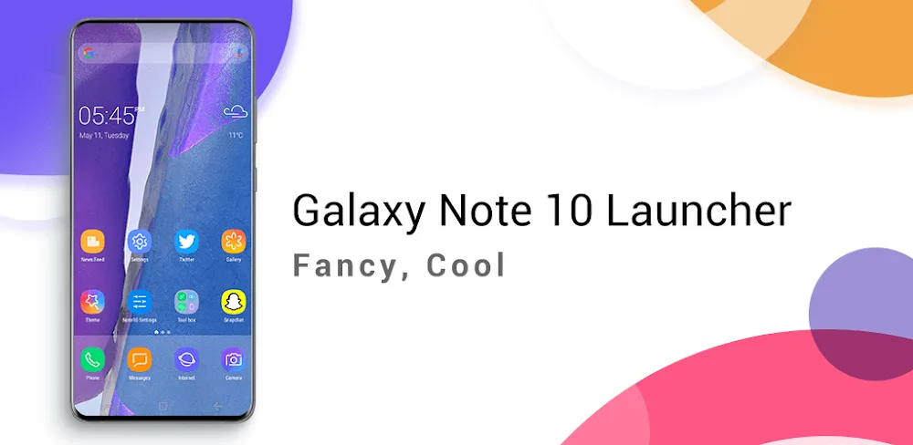 Note10 Launcher MOD APK Cover