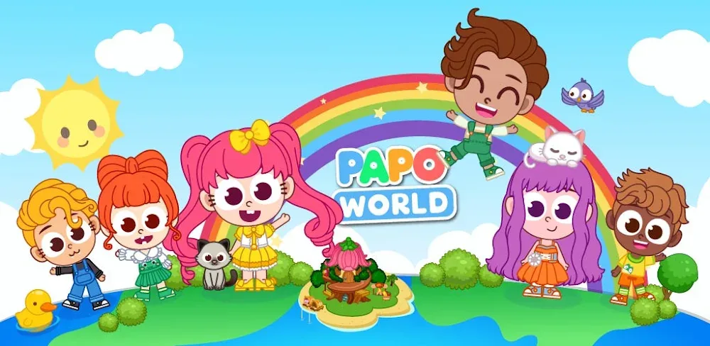 Papo Town: World MOD APK Cover