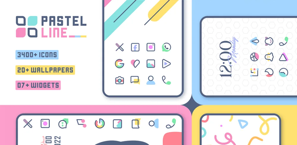 PastelLine IconPack MOD APK Cover