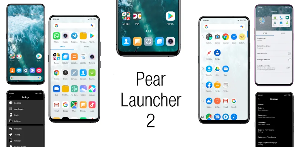 Pear Launcher Pro MOD APK Cover