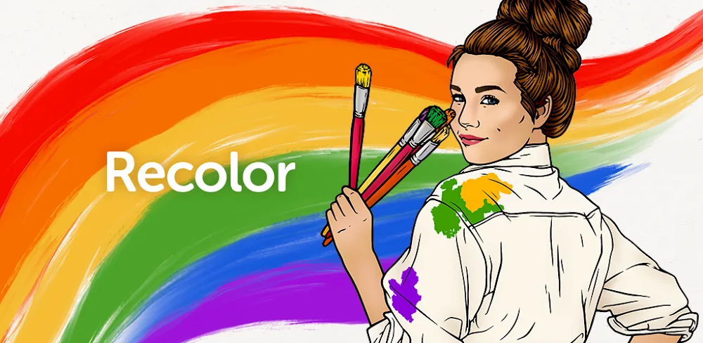 Recolor – Adult Coloring Book MOD APK Cover