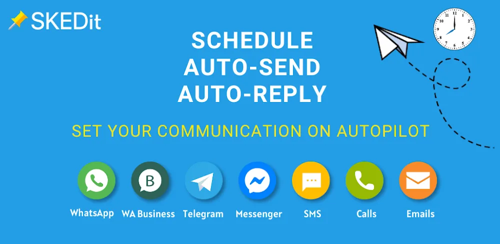 SKEDit: Auto Message Scheduler MOD APK Cover