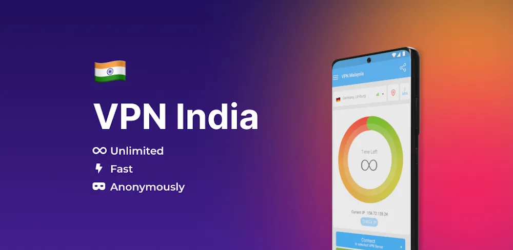 VPN India – get Indian IP MOD APK Cover