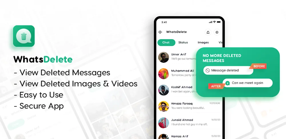 WhatsDelete: Recover Messages MOD APK Cover