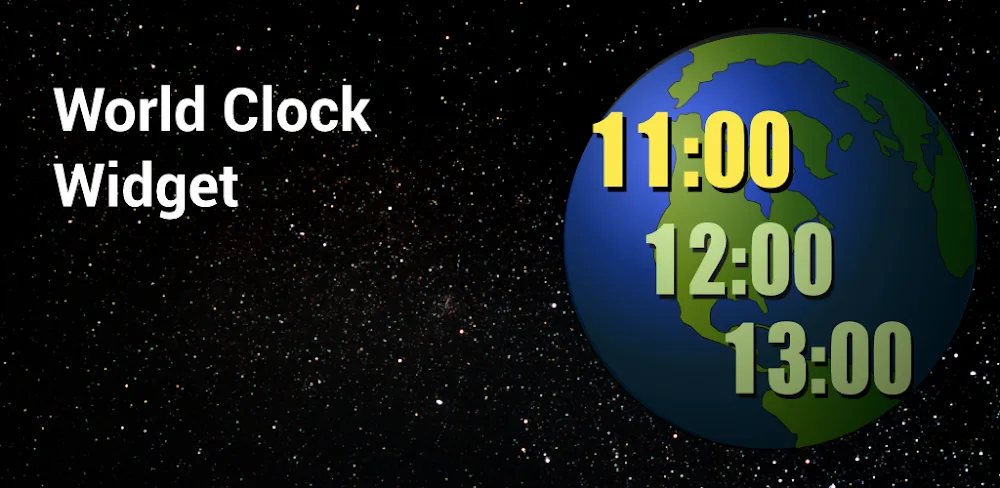 World Clock Widget 2023 Pro MOD APK Cover