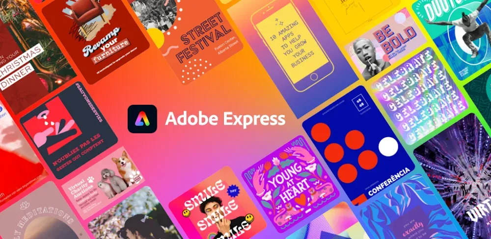 Adobe Express: Graphic Design MOD APK Cover