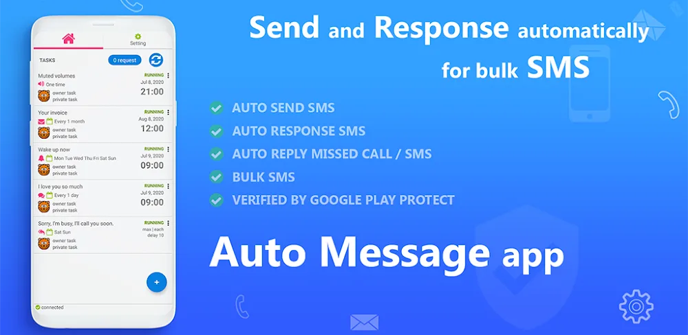 AUTO MESSAGE MOD APK Cover