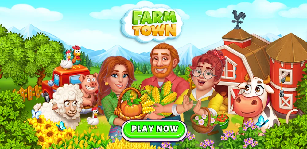 Farm Town – Family Farming Day MOD APK Cover