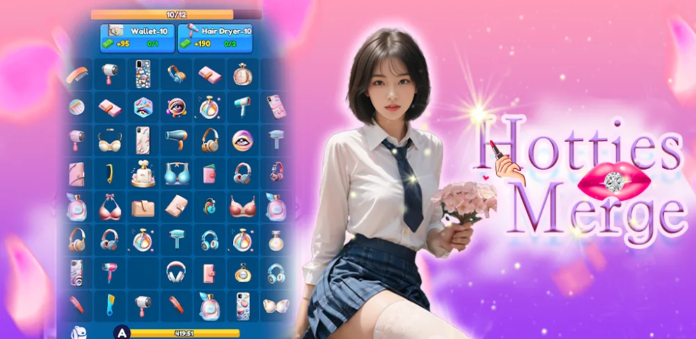 Hotties Merge MOD APK Cover