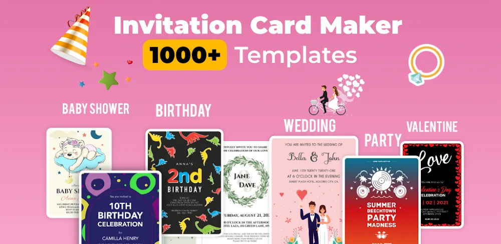 Invitation Maker MOD APK Cover