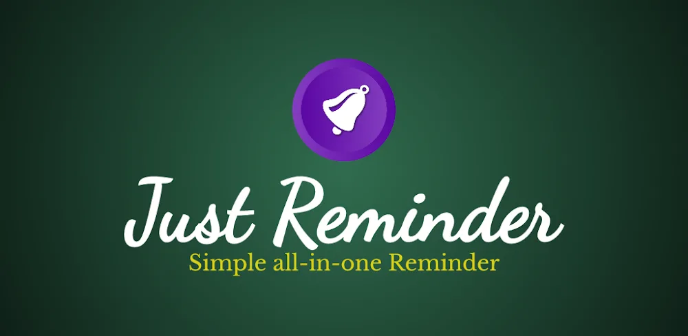 Just Reminder with Alarm MOD APK Cover