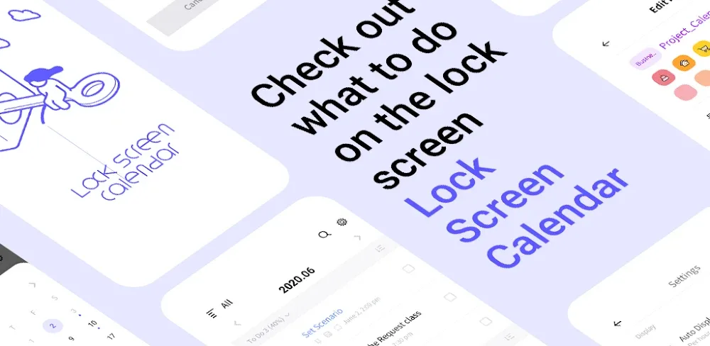 LockScreen Calendar – Schedule MOD APK Cover